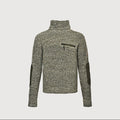 Moncler Chunky Knit Turtleneck Sweater Olive Marl