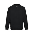 Prada Triangle Logo Crewneck Sweatshirt — Black