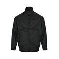 Prada Stand-Collar Two-Way Zip Jacket — Black