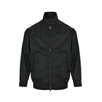 Prada Stand-Collar Two-Way Zip Jacket — Black