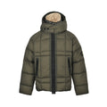 Stone Island Hooded Down Jacket — Olive Green, Compass Badge