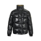 Moncler Reversible Glossy Down Jacket — Stand Collar Double Zipper
