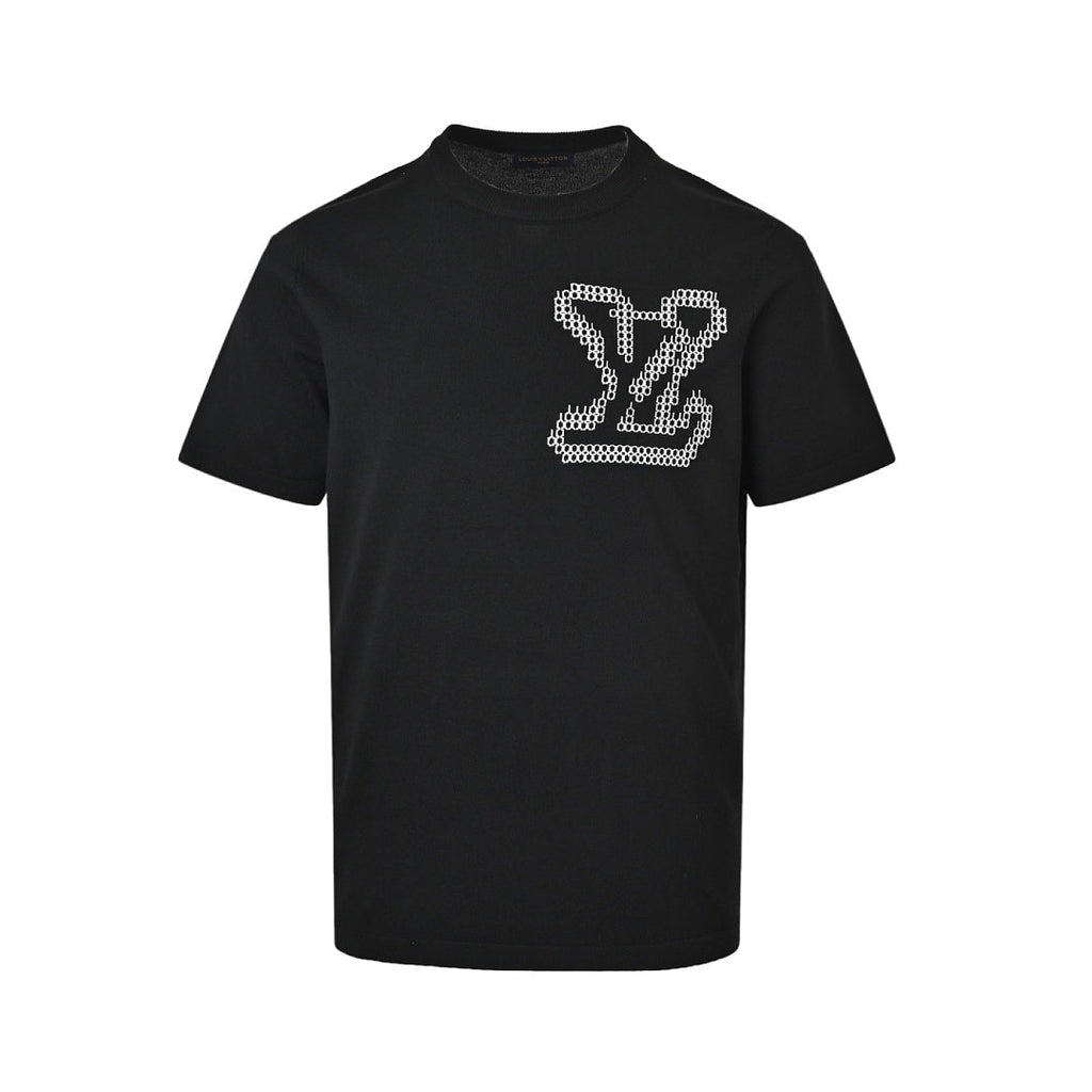 Louis Vuitton Chain-Ring LV Logo Embroidered T-Shirt