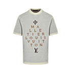 Louis Vuitton Malletier Diamond-Set Typography Embroidered T-Shirt