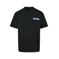 Louis Vuitton Blue & White Graffiti Logo Front & Back Print T-Shirt