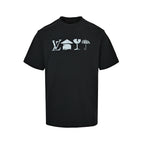 Louis Vuitton 26SS Wine Glass & Umbrella Print Short-Sleeve T-Shirt