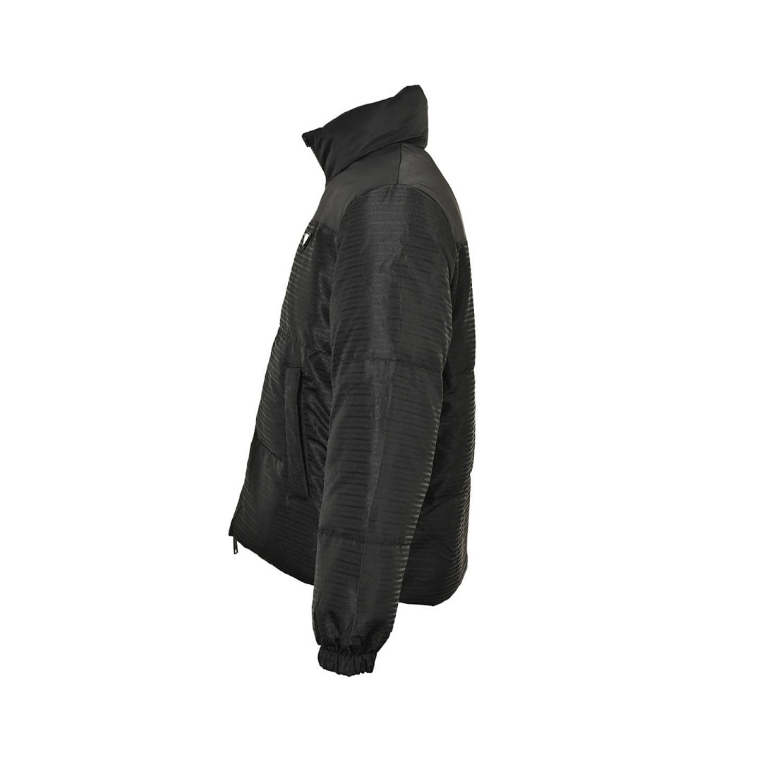 Prada Re-Nylon Down Jacket — Black, Triangle Logo