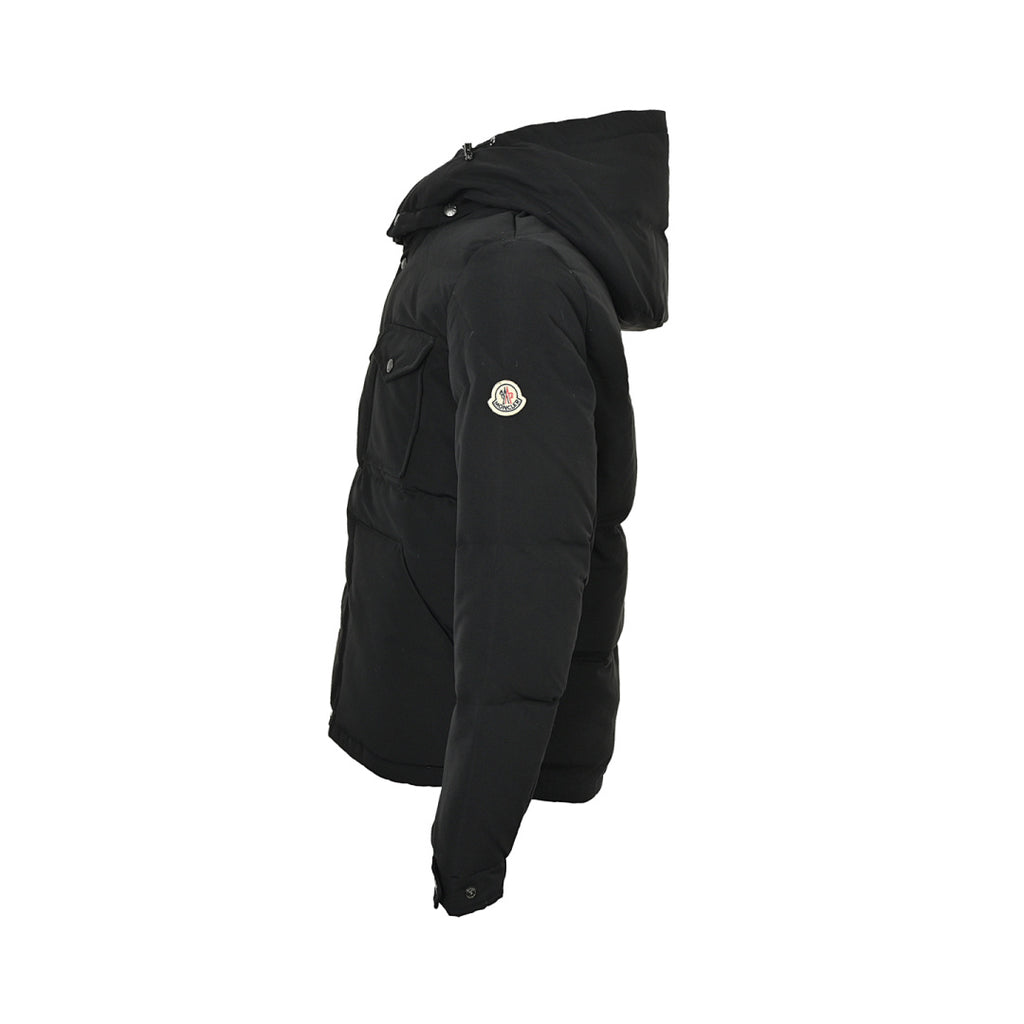 Moncler Multi-Pocket Down Jacket — Black, Snap Button Placket