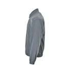 Prada Reversible Check Zip Jacket — Grey / Light Blue