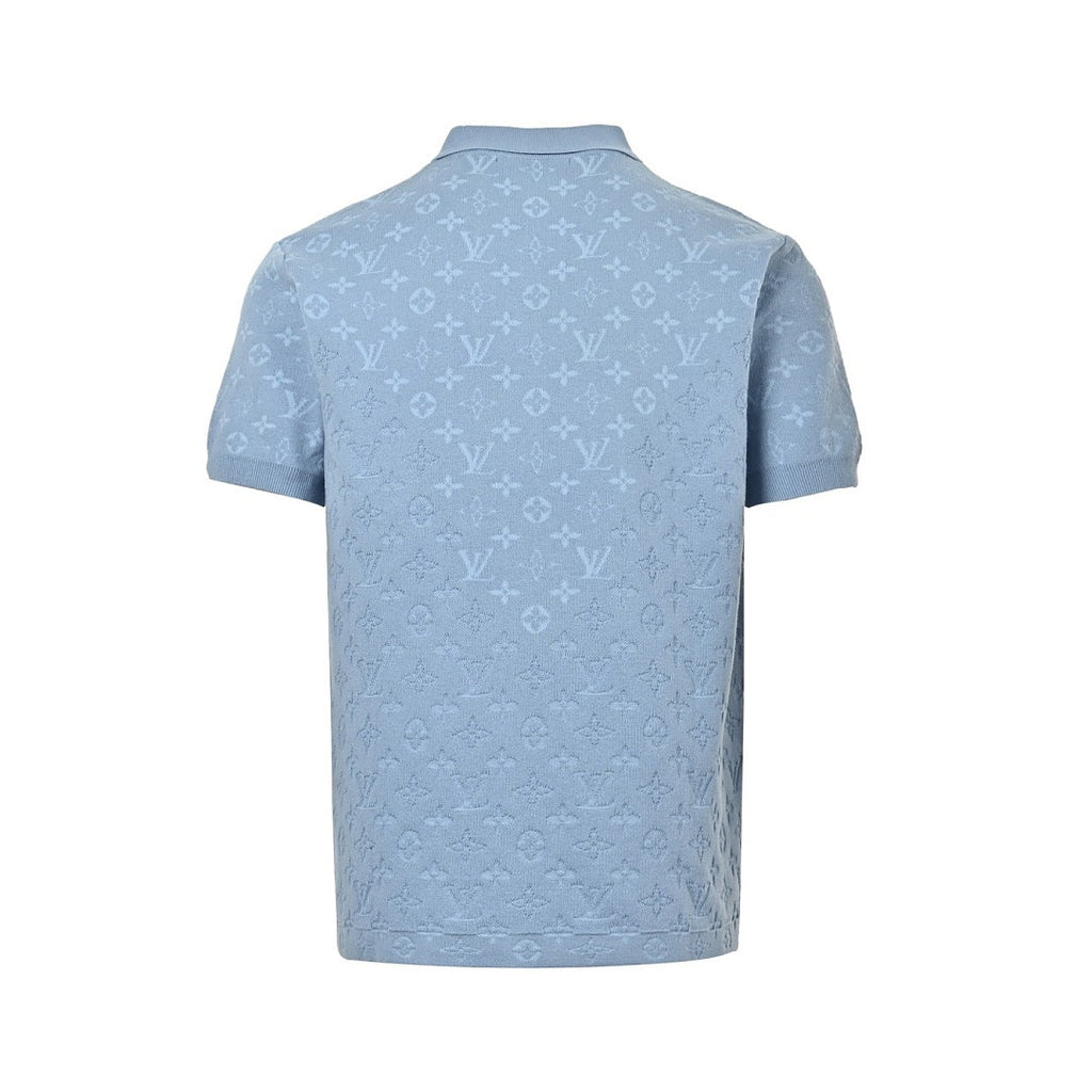 Louis Vuitton Monogram Jacquard Knit Polo Shirt — Tonal Edition