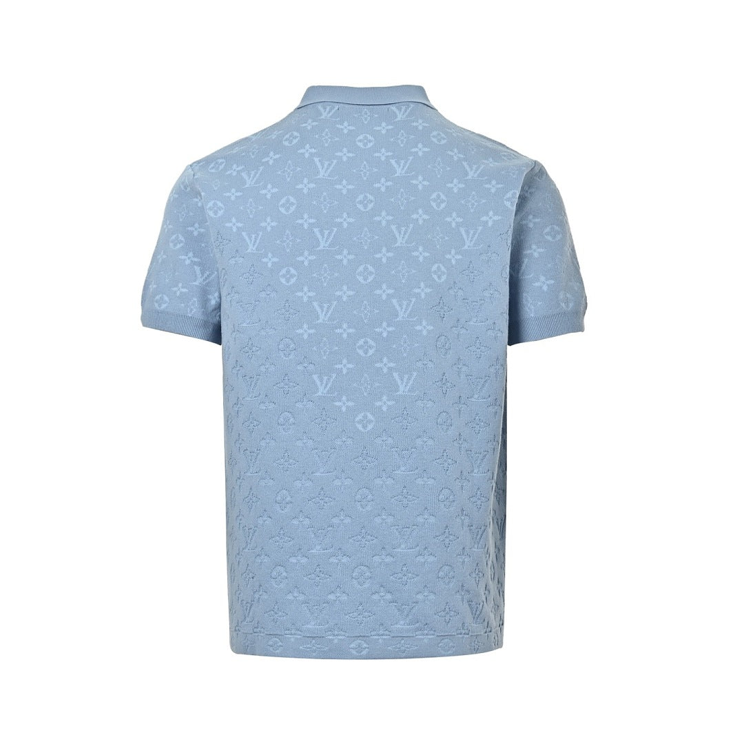 Louis Vuitton Monogram Jacquard Knit Polo Shirt — Tonal Edition
