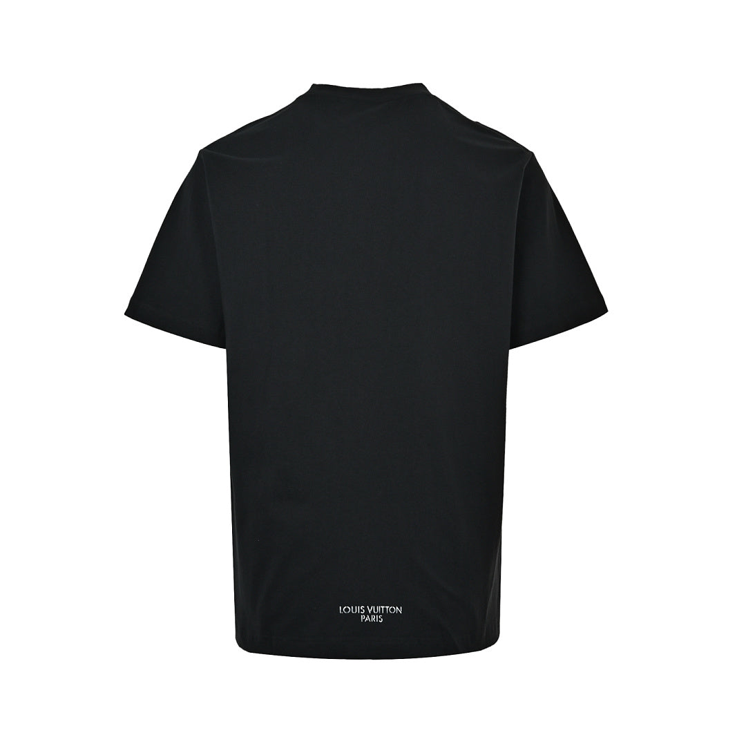 Louis Vuitton 26SS Wine Glass & Umbrella Print Short-Sleeve T-Shirt