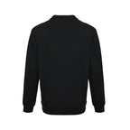 Prada Asymmetric Zip-Panel Sweatshirt — Black