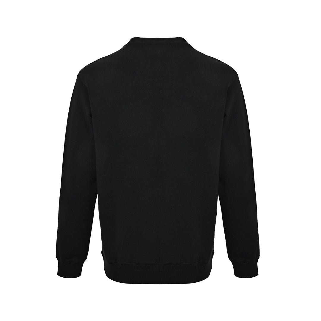 Prada Asymmetric Zip-Panel Sweatshirt — Black