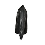 Prada Contrast-Panel Snap Jacket — Black