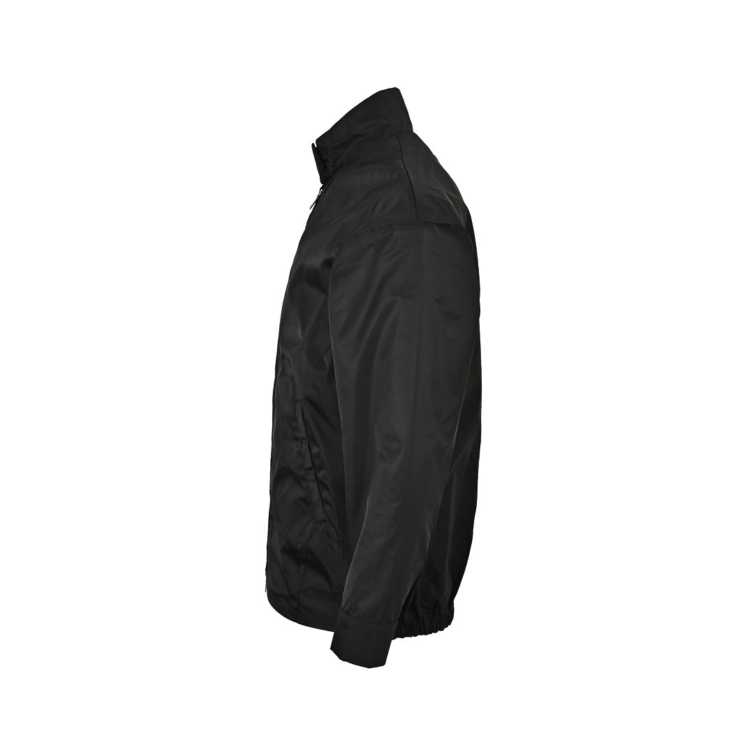 Prada Stand-Collar Two-Way Zip Jacket — Black