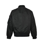Prada Utility Bomber Jacket with Triangle Logo — Black
