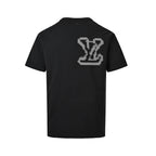 Louis Vuitton Chain-Ring LV Logo Embroidered T-Shirt