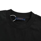 Louis Vuitton Blue & White Graffiti Logo Front & Back Print T-Shirt
