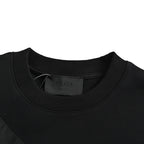 Prada Asymmetric Zip-Panel Sweatshirt — Black