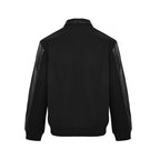 Prada Contrast-Panel Snap Jacket — Black