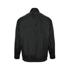 Prada Stand-Collar Two-Way Zip Jacket — Black