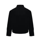 Prada Triangle Logo Stand-Collar Zip Jacket — Black