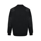 Prada Contrast-Pocket Crewneck Sweatshirt — Black