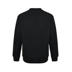 Prada Triangle Logo Crewneck Sweatshirt — Black