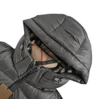 Burberry Hooded Down Jacket — Olive Green, Vintage Check Hood Lining
