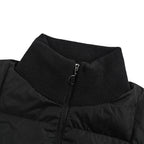 Moncler Hybrid Quilted Jacket — Knit Sleeve, Double Zip Small version