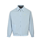 Prada Reversible Check Zip Jacket — Grey / Light Blue