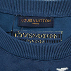 Louis Vuitton Cloud & Jazz Trumpet Silhouette Jacquard Knit Short-Sleeve Top
