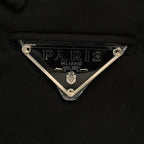 Prada Denim-Panel Zip Jacket — Black / Washed Grey