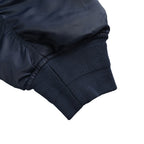Prada Logo Bomber Jacket with Contrast Lining — Navy