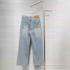 Louis Vuitton Logo-Embroidered Jeans