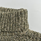 Moncler Chunky Knit Turtleneck Sweater Olive Marl