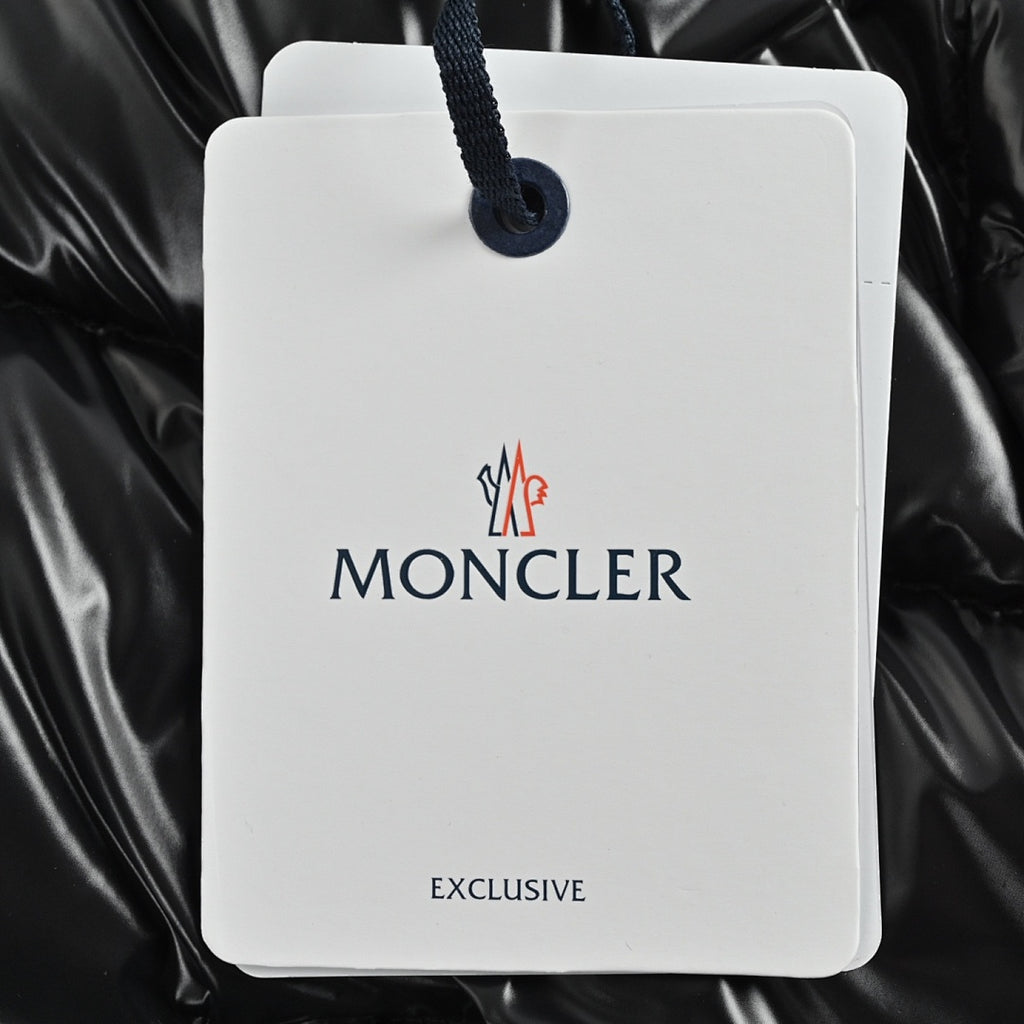 Moncler Reversible Glossy Down Jacket — Stand Collar Double Zipper