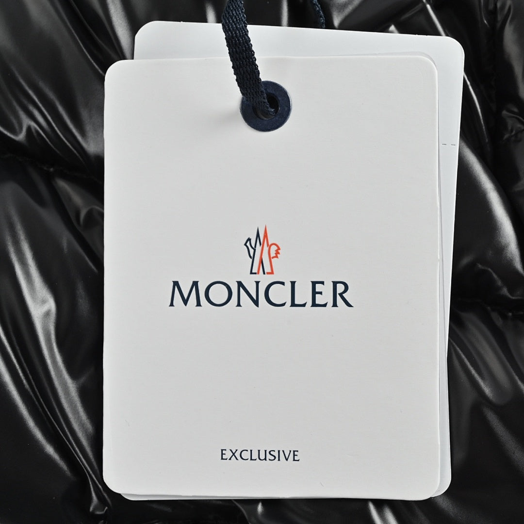 Moncler Reversible Glossy Down Jacket — Stand Collar Double Zipper