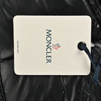 Moncler Glossy Hooded Down Jacket — Single Zip Front