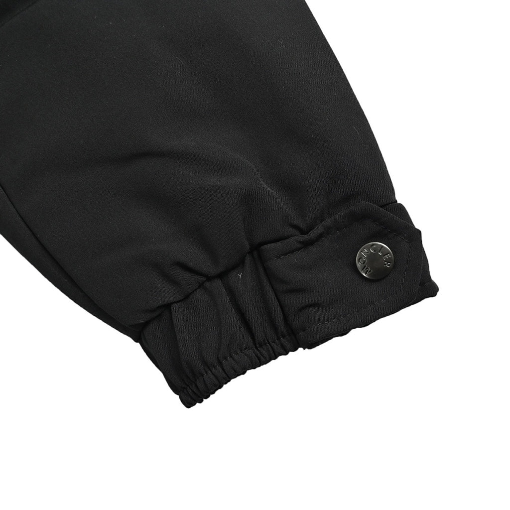 Moncler Multi-Pocket Down Jacket — Black, Snap Button Placket