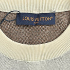 Louis Vuitton Malletier Diamond-Set Typography Embroidered T-Shirt