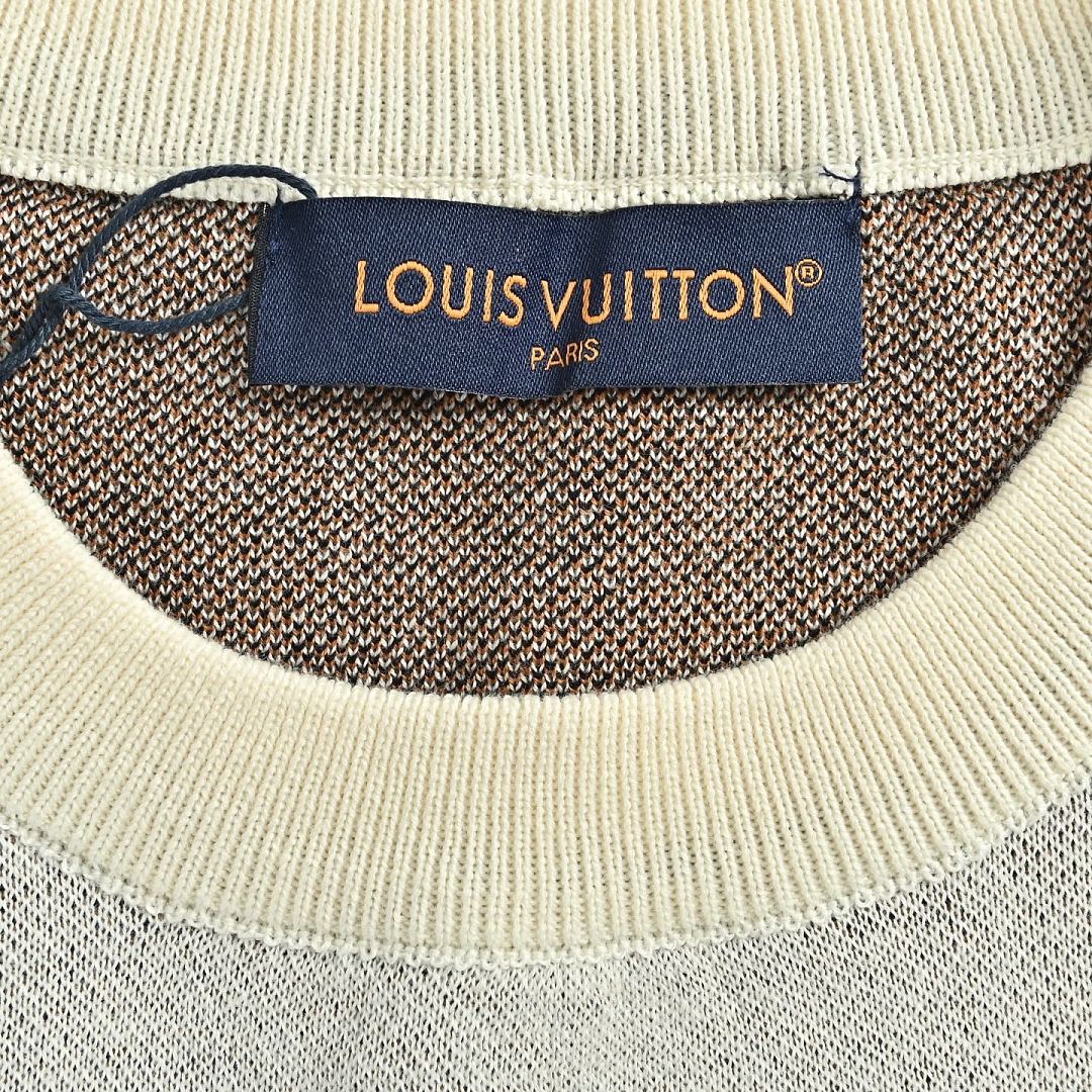 Louis Vuitton Malletier Diamond-Set Typography Embroidered T-Shirt