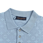 Louis Vuitton Monogram Jacquard Knit Polo Shirt — Tonal Edition