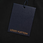Louis Vuitton Blue & White Graffiti Logo Front & Back Print T-Shirt