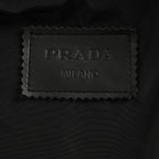 Prada Glossy Snap-Front Shirt Jacket — Black