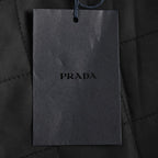 Prada Utility Bomber Jacket with Triangle Logo — Black