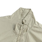 Prada Contrast-Panel Zip Jacket — Light Grey