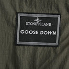 Stone Island Hooded Down Jacket — Olive Green, Compass Badge