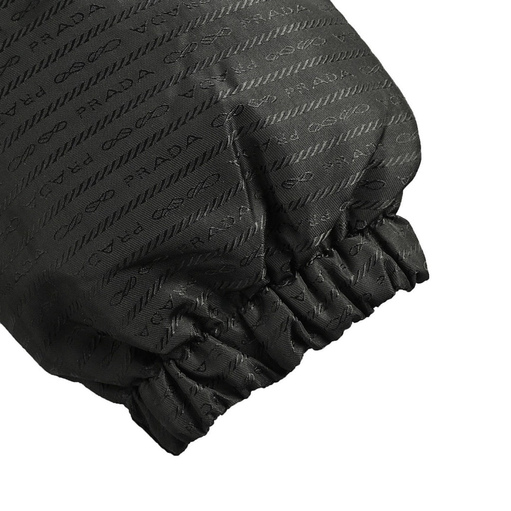 Prada Re-Nylon Down Jacket — Black, Triangle Logo